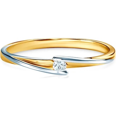 SAVICKI Годежен пръстен: двуцветно злато. диамант