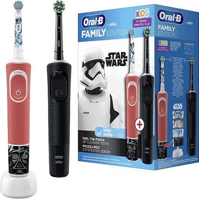 Oral-B Vitality D103 Black + D100 Kids Star Wars