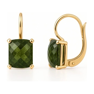 Vltavín Moldavite Zlaté náušnice s vltavíny P2000367420006