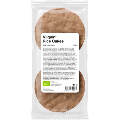 Vilgain Ryžové chlebíčky BIO mliečna čokoláda 100 g