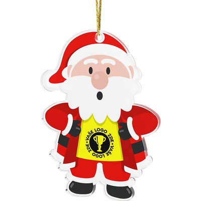 Bauer Decor Akrylátová vánoční ozdoba Santa Claus s vlastním textem a logem