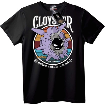 NOONEBRAND Тениска с Cloyster от Pokémon - 2XL, Black