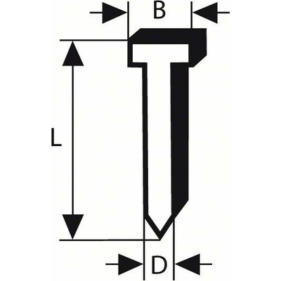 BOSCH Bezhlavé klince, pozinkované 1,6 x 2,8 x 63 mm (2500 ks)