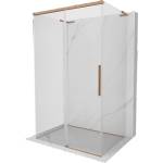 Mexen Rox-3S L 3-стенен плъзгащ се душ кабина 155 x 70 см, прозрачна, матирана мед - 8C2L-155-070-65-00-3S (8C2L-155-070-65-00-3S)