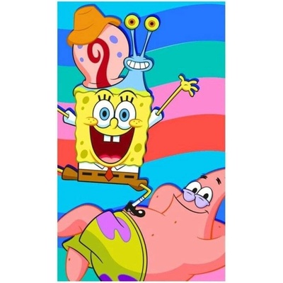 TipTrade Dětský ručník Sponge Bob s Patrickem a Garym 30 x 50 cm