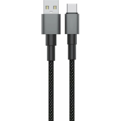 Technik MT-CD104 Charger & Data Braided USB-A/USB-C 5V 1m černý