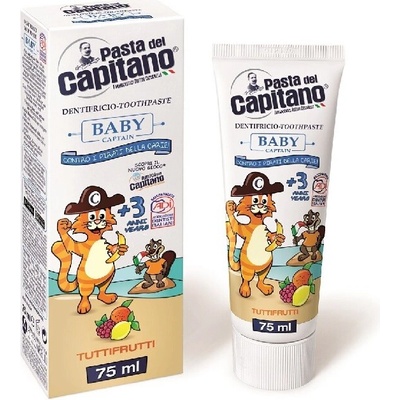 Pasta del Capitano Baby 3+ Tuttifruti detská 75 ml