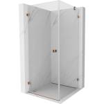 Mexen Lunar-B лява врата на душ кабина 90 x 90 см, прозрачно, розово злато - 832-090-090-60-00-L (832-090-090-60-00-L)