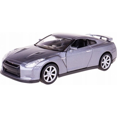 Welly Nissan GT-R Stříbrná 1:34