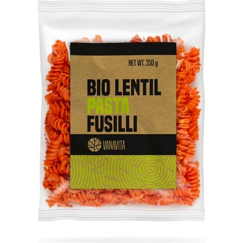 GymBeam VanaVita БИО Паста от леща - Фусили 250 g