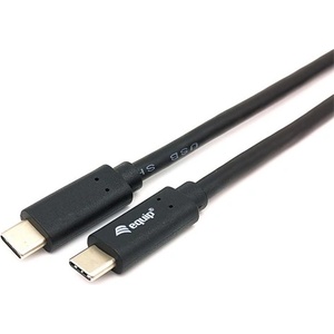Equip Преобразувателен кабел - 128346 (USB-C 3.2 Gen1 към USB-C, мъжки/женски, черен, 1 м) (128346)