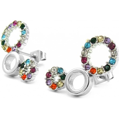 Steel Jewelry náušnice BAREVNÉ Chirurgická ocel NS231231