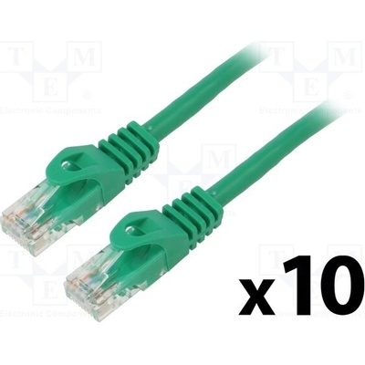 Lanberg PCU5-20CC-0300-G Patch U/UTP Cat 5e RJ45 vidlice z obou stran lanko CCA