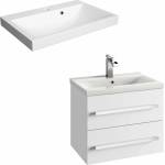 Defra Комплект стенен шкаф Defra Granada бял с композитна мивка Olex 60 (DEF167-D-06001+DEF2022)