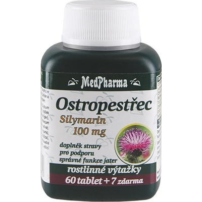 MedPharma Ostropestřec Silymarin 100 mg 67 tabliet