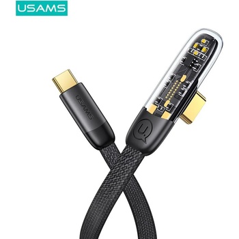 Image 1 of USAMS Правоъгълен кабел Type-C към Type-C 1.2м PD 5A 100W USAMS SJ584 (6958444902371)