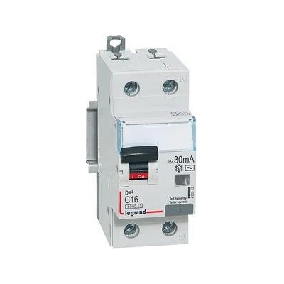 Legrand ДТЗ комбинирана DX3 1P+N 10A крива C 30mA тип AC 6kA 2 мод. - 411011 (411011)