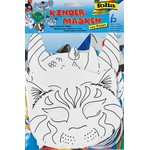 folia Творчески комплект Folia - Маски за оцветяване, Животни (4001868043129) - baby