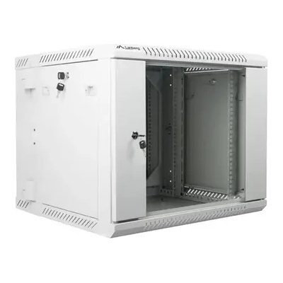 Lanberg Комуникационен шкаф, Lanberg rack cabinet 19" double-section wall-mount 9U / 600x600 for self-assembly (flat pack), grey (WF02-6609-10S)