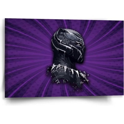 Sablio Obraz BLACK PANTHER z profilu Fialový - 60x40 cm