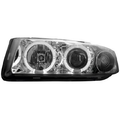 Кристални фарове Angel Eyes SEAT LEON / TOLEDO (99-04)- хром