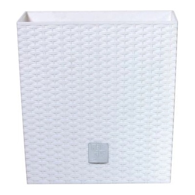 Prosperplast Kvetináč Rato Low + vložka 22,3 cm biela