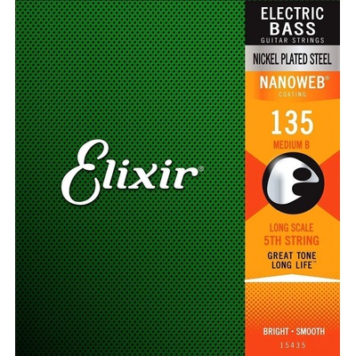 Elixir Bass Nanoweb 15435 Medium B 135