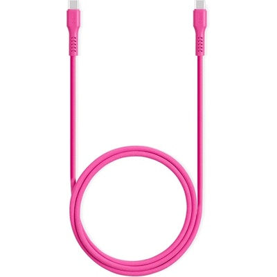 Кабел ttec - Data, USB-C/USB-C, 1.2 m, Neon Pink (8694470827407)