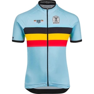 Bioracer Детска фланелка с къс ръкав за колоездене Bioracer Kid's Belgium Icon Classic Jersey Cycling jersey - Belgium - размер 152 (EU) (756-0249-0113)