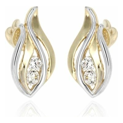 Zlatnictví U Kostela Zlaté náušnice lístečky 1806ž