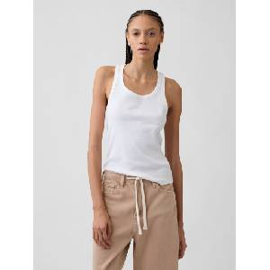 GAP Ребрест потник с лого на GAP GAP | Byal | ЖЕНИ | XXL