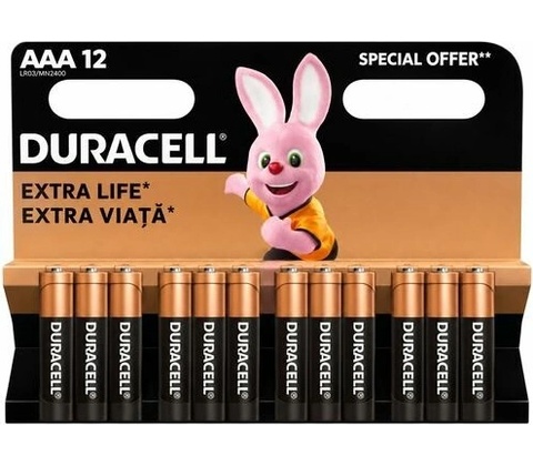 Duracell Basic 12ks AAA 42325
