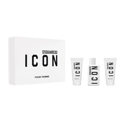Dsquared2 Dsquared2 Icon Pour Femme Подаръчен комплект за жени Размер EDP 50 ml + 50 ml душ гел + 50 ml лосион за тяло