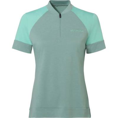 Vaude Дамска фланелка с къс ръкав за колоездене Vaude Women's Altissimo Q-Zip Shirt Cycling jersey - Dusty Fern Uni - размер 40 (EU) (156-1315-1713)