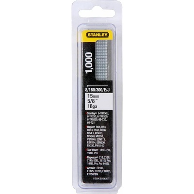 STANLEY 1-SWK-BN0625T 15mm/5/8"/18 Kolářské hřebíky typ 8/300/E/J, 1000ks
