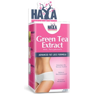 Haya Labs Green Tea Extract, 500 mg, 60 капсули, Haya Labs