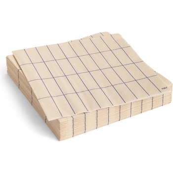 Hay Pattern Салфетки кремаво-синьо каре, 33 x 33 см, 20 бр (AE732-E139-AU25)