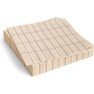 Hay Pattern Салфетки кремаво-синьо каре, 33 x 33 см, 20 бр (AE732-E139-AU25)