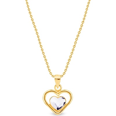 Spark pozlacený se Swarovski elements sweetheart NMG28086C-L Krystal
