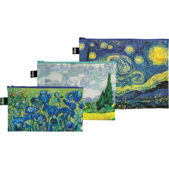 LOQI Чантички за кръста Museum Vincent van Gogh от рециклиран материал 3 бр (ZP.VG)