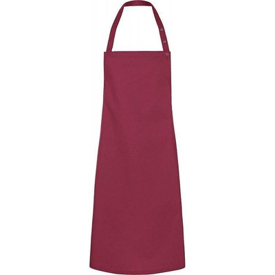 Karlowsky Číšnická zástěra Bib Press Stud červená tmavá
