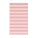 vidaXL Плисирана щора, розова, 80x100 см, ширина на плата 79, 4 см, полиестер (4015428)
