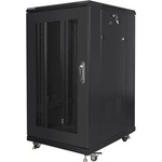 Lanberg Рак шкаф Lanberg 19" 22U 600x800мм свободностоящ, мрежеста врата, черен (FF01-6822-23B)