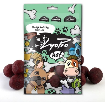 LyoPro Dog Hovězí kuličky 70 g