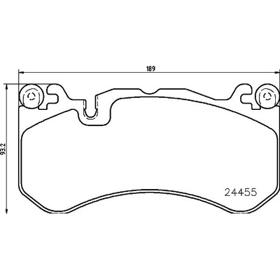 Sada brzdových platničiek kotúčovej brzdy BREMBO P 50 127