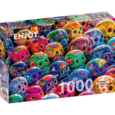 ENJOY Barevné lebky 1000 dielov