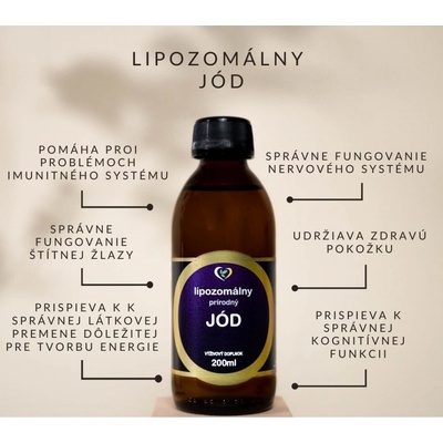 Zdravý svet Lipozomálny prírodný jód 200 ml