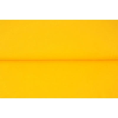 Strima Jednofarebný bavlnený úplet s elastanom - sunny yellow
