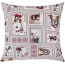 Bellatex Zimný patchwork 40 x 40 cm