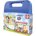 Educa Пъзел в куфарче Educa - Bluey, 2 х 20 части (EDU20348)